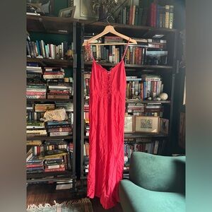 Free People Fuschia Romper